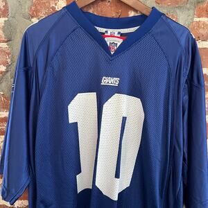 NY Giants NFL Reebok Jersey Eli Manning Mens XL 26x37